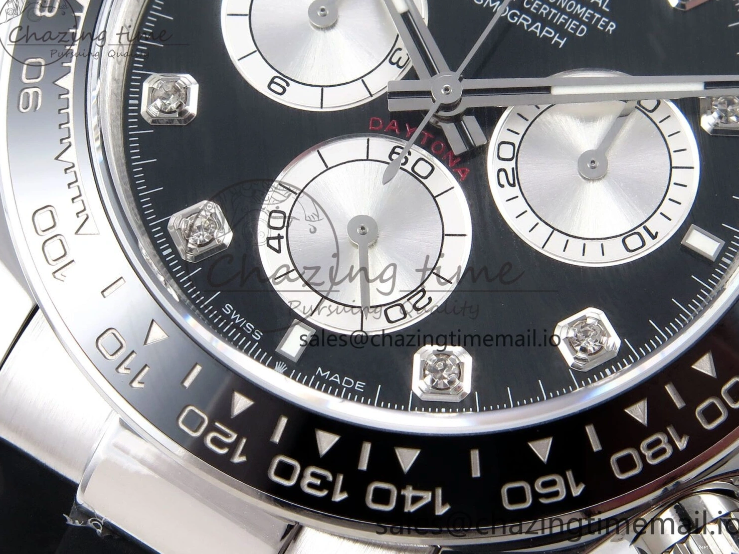 0417 EyeCatching Daytona 126519 LN APSF 1:1 Best Edition Black Diamonds Dial on Oysterflex Strap SH4131（Gain Weight） 1027